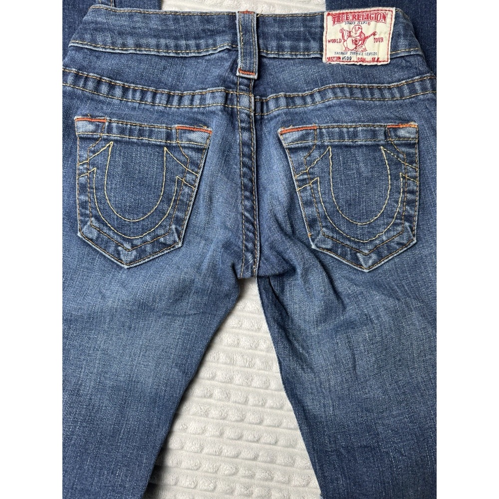 True Religion Women's Boot Cut Jeans - Medium Blue Denim - Picture 3 of 11